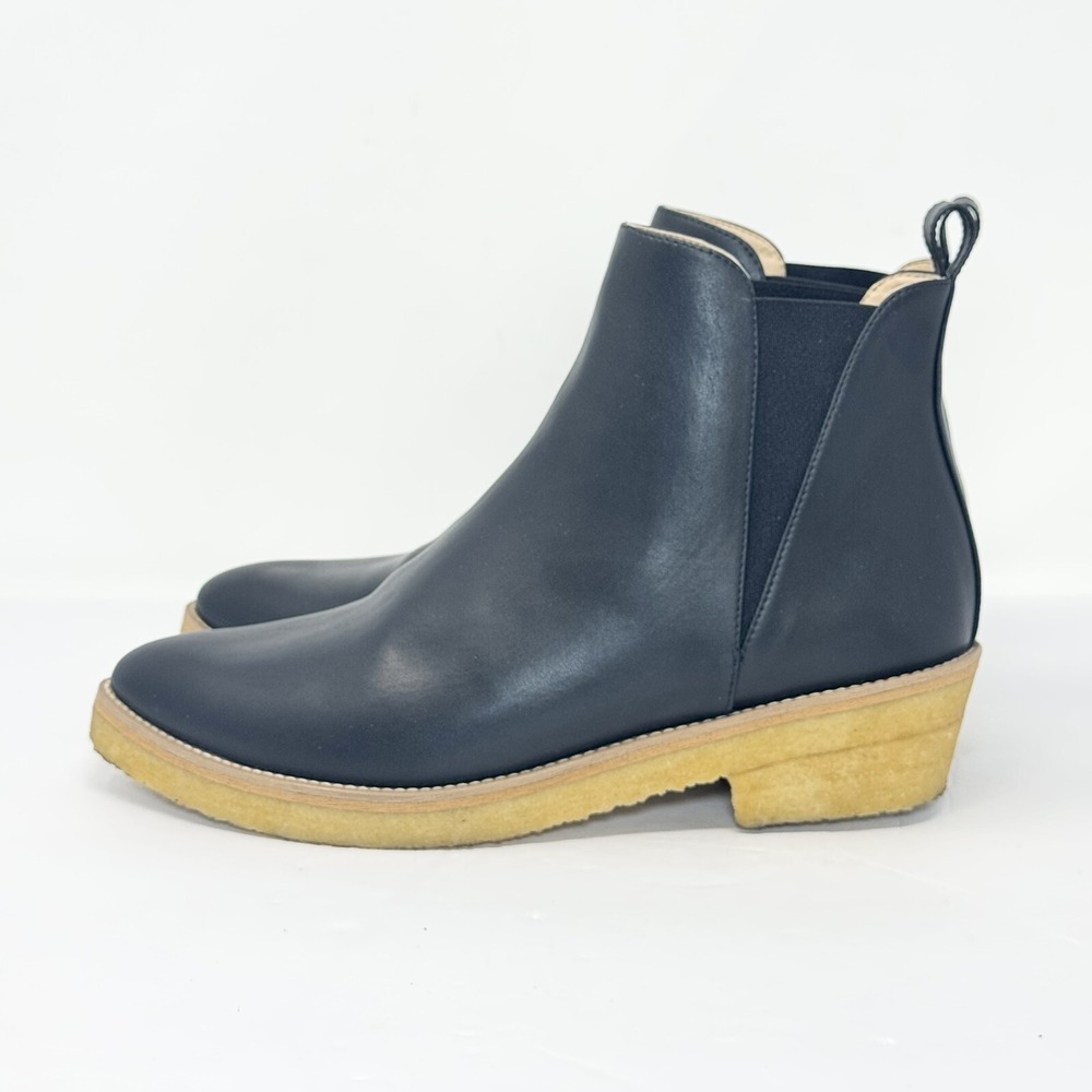 Sydney Brown Crepe Ankle Boot Black EU Size 39 / US Size 9 - Picture 5 of 13